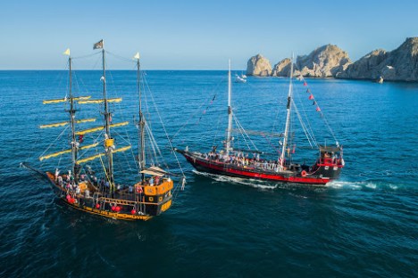 a small boat in a large body of water